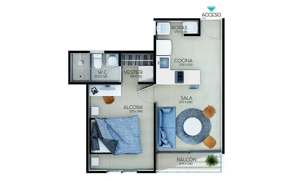 Apartamento C1